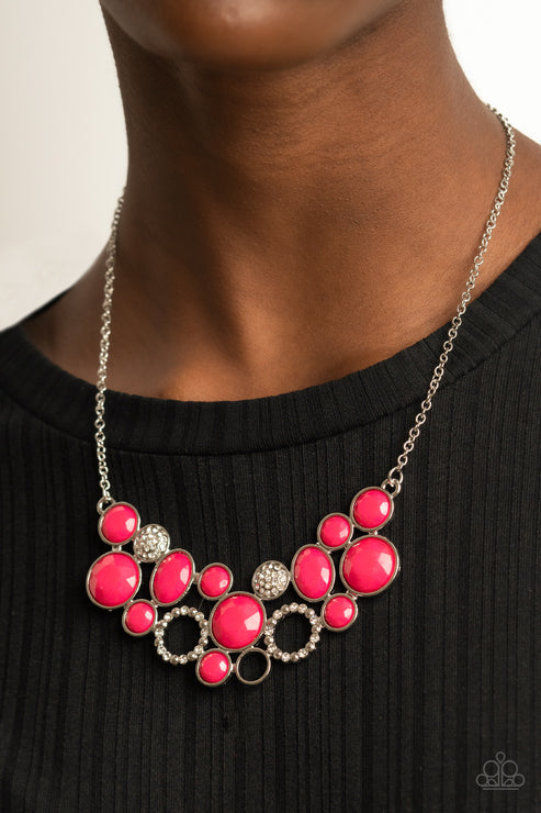 Paparazzi  Extra Eloquent - Pink  Necklace