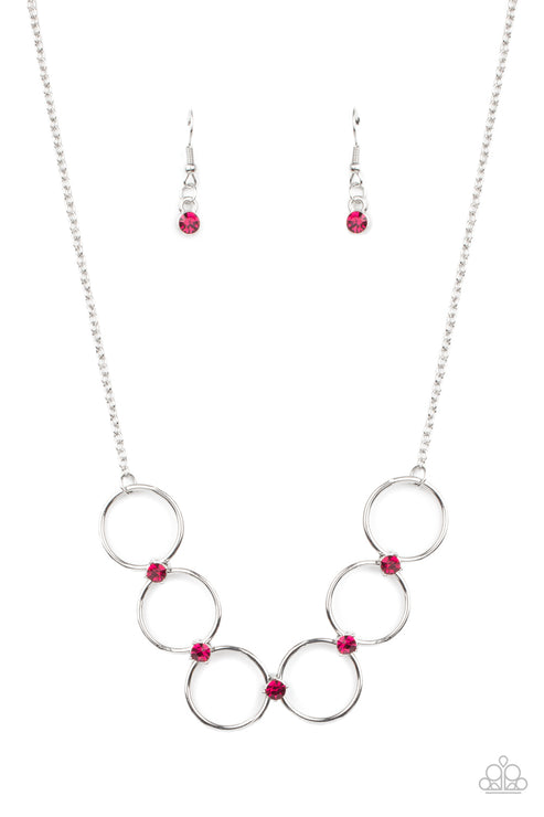 Paparazzi  Regal Society - Pink  Necklace