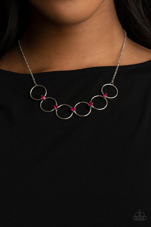 Paparazzi  Regal Society - Pink  Necklace