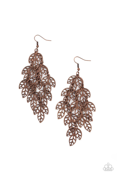 Paparazzi  The Shakedown - Copper  Earrings