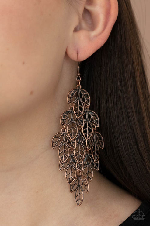 Paparazzi  The Shakedown - Copper  Earrings