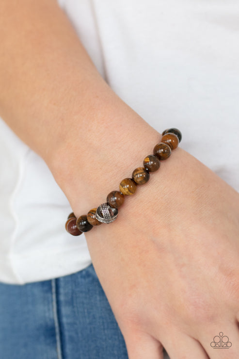 Paparazzi  ZEN Commandments - Brown  Bracelet