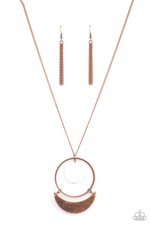 Paparazzi  Moonlight Sailing - Copper  Necklace