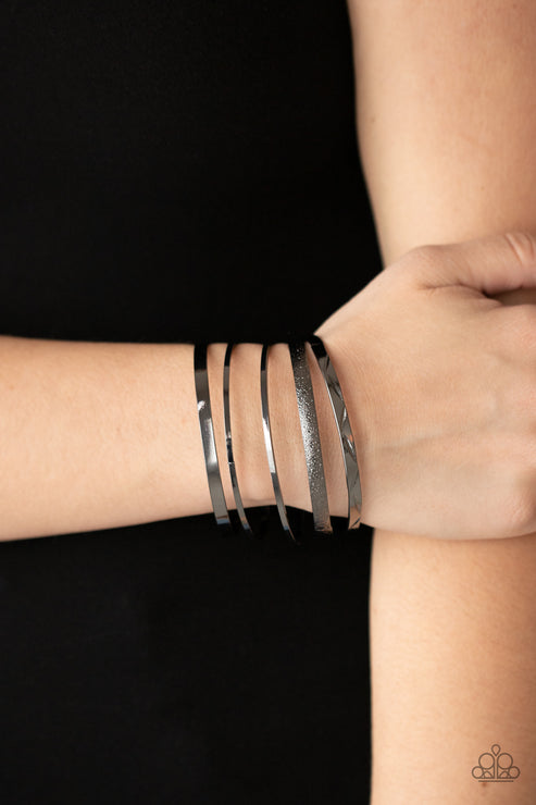 Paparazzi  Stackable Style - Black  Bracelet