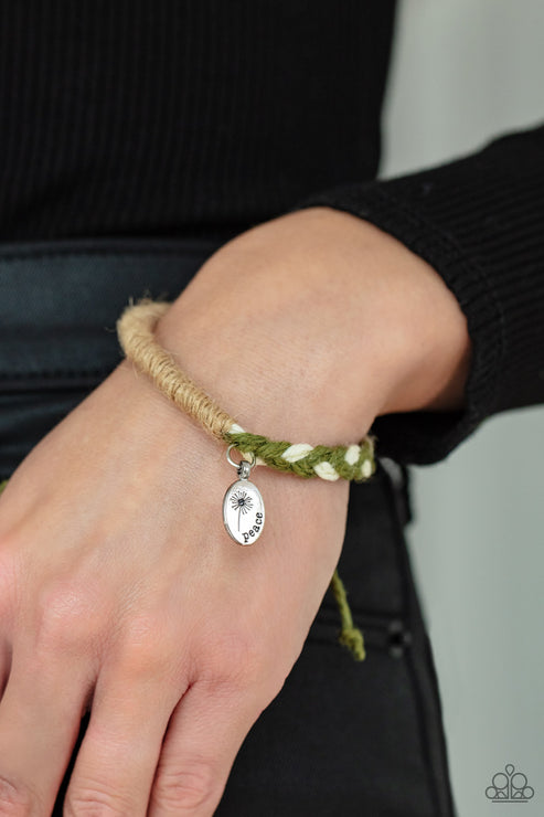 Paparazzi  Perpetually Peaceful - Green  Bracelet