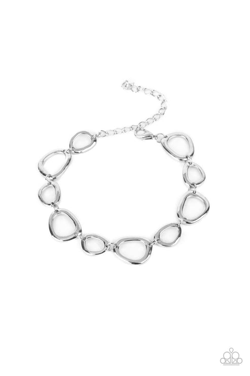 Paparazzi  All That Mod - Silver  Bracelet