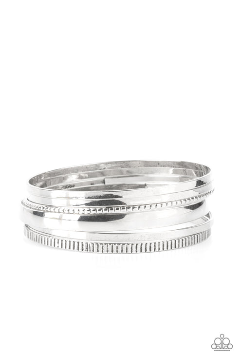 Paparazzi  Gliding Gleam - Silver  Bracelet