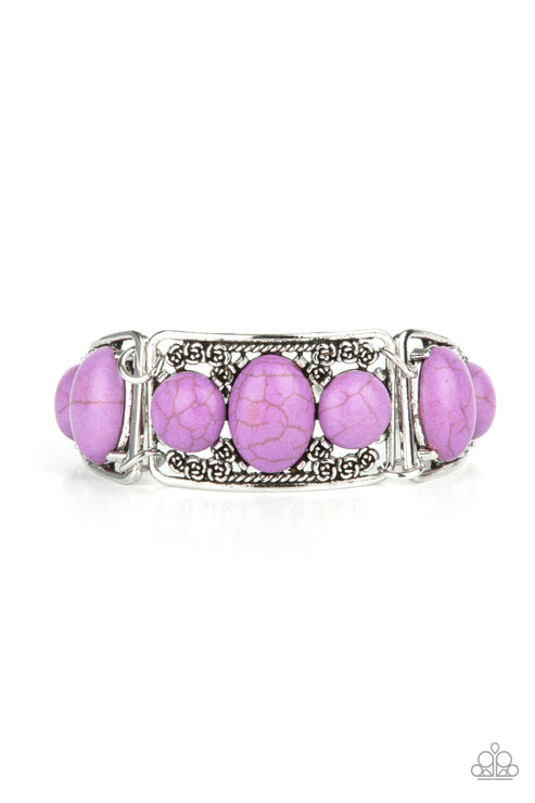 Paparazzi  Southern Splendor - Purple  Bracelet