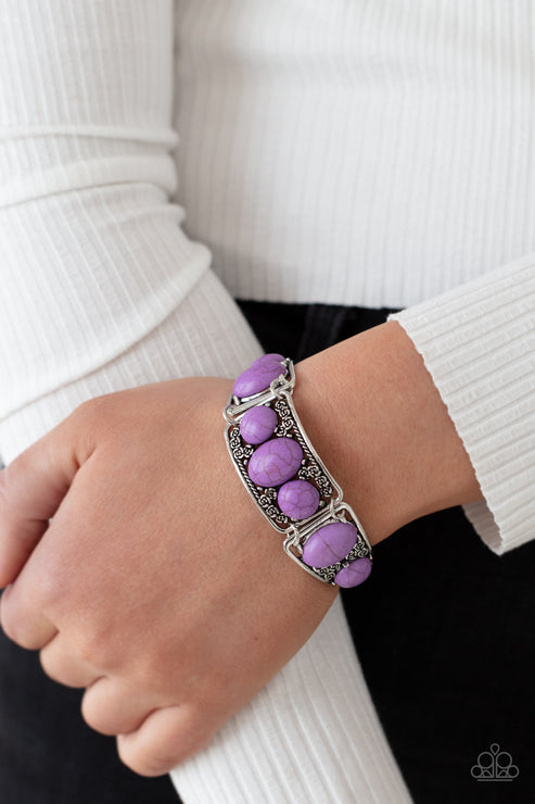 Paparazzi  Southern Splendor - Purple  Bracelet