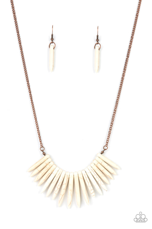 Paparazzi  Exotic Edge - Copper  Necklace