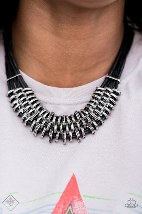 Paparazzi  Lock, Stock, and SPARKLE - Black  Necklace