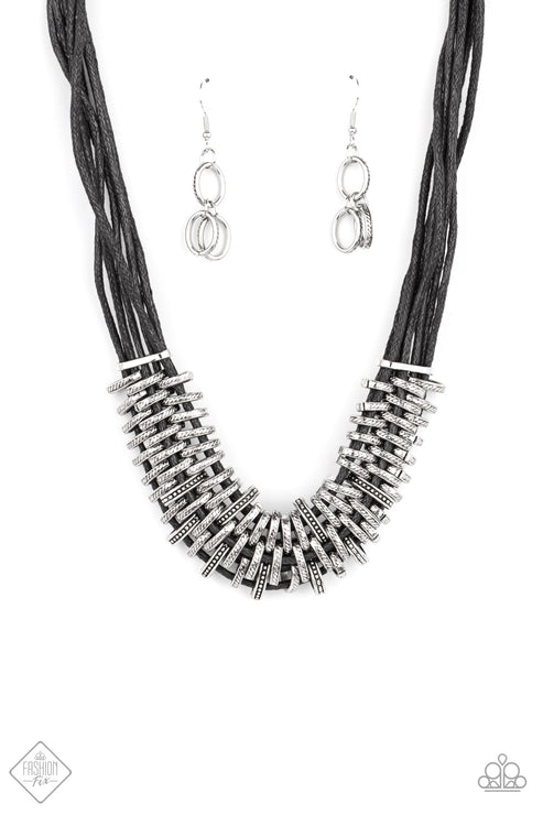 Paparazzi  Lock, Stock, and SPARKLE - Black  Necklace