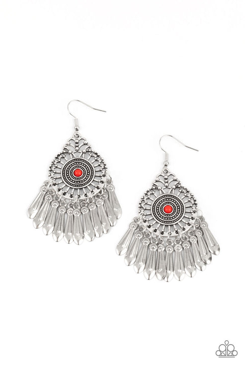 Paparazzi  Dream a Little DREAMCATCHER - Red  Earrings