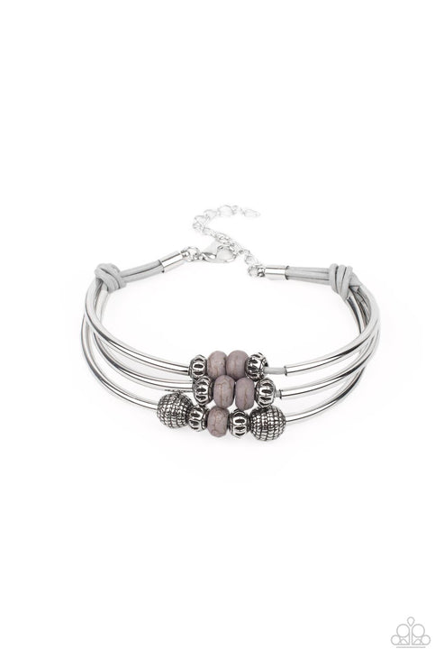 Paparazzi  Road Trip Rebel - Silver  Bracelet