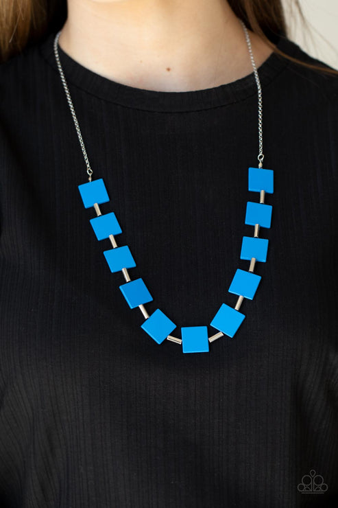 Paparazzi  Hello, Material Girl - Blue  Necklace