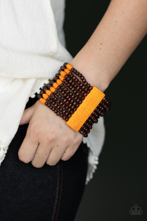 Paparazzi  Tropical Trendsetter - Orange  Bracelet