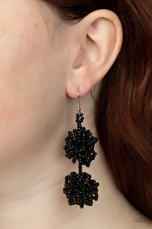 Paparazzi Celestial Collision - Black  Earrings