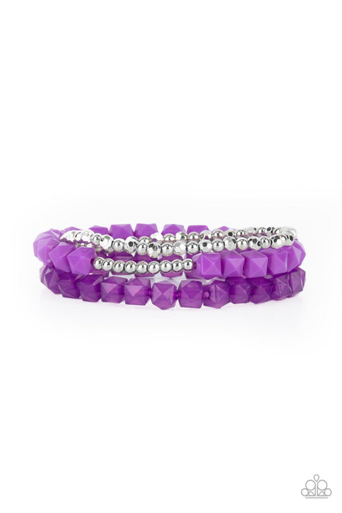 Paparazzi  Vacay Vagabond - Purple  Bracelet