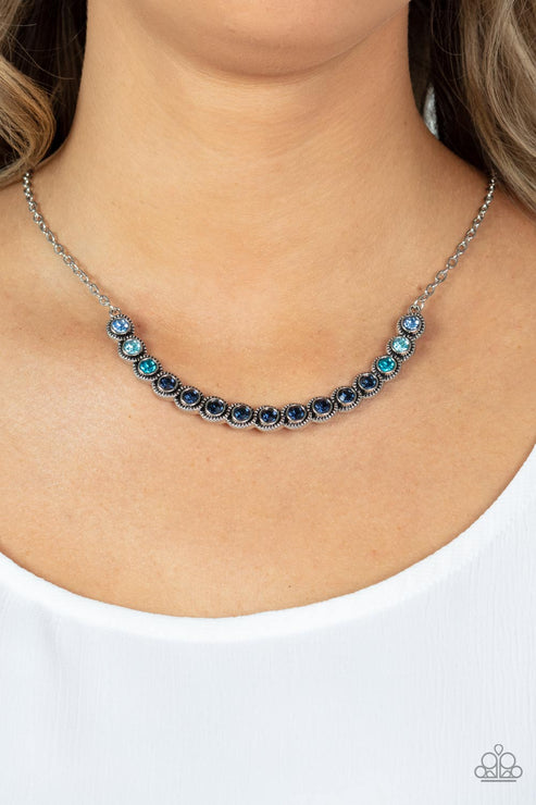 Paparazzi  Throwing SHADES - Blue  Necklace