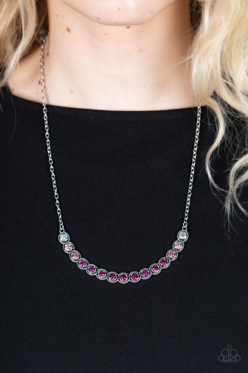 Paparazzi  Throwing SHADES - Pink  Necklace