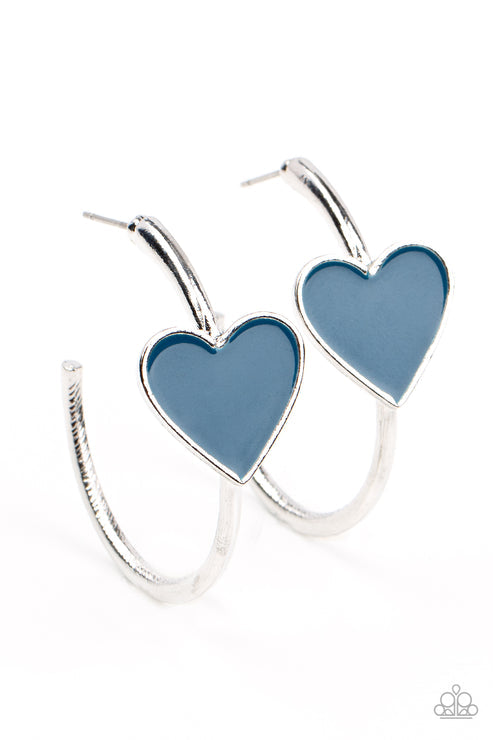 Paparazzi  Kiss Up - Blue  Earrings