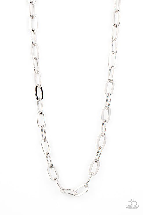 Paparazzi Urban Quarterback - Silver  Necklace