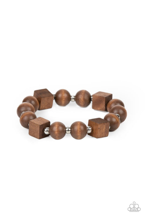 Paparazzi  Timber Trendsetter - Brown  Bracelet