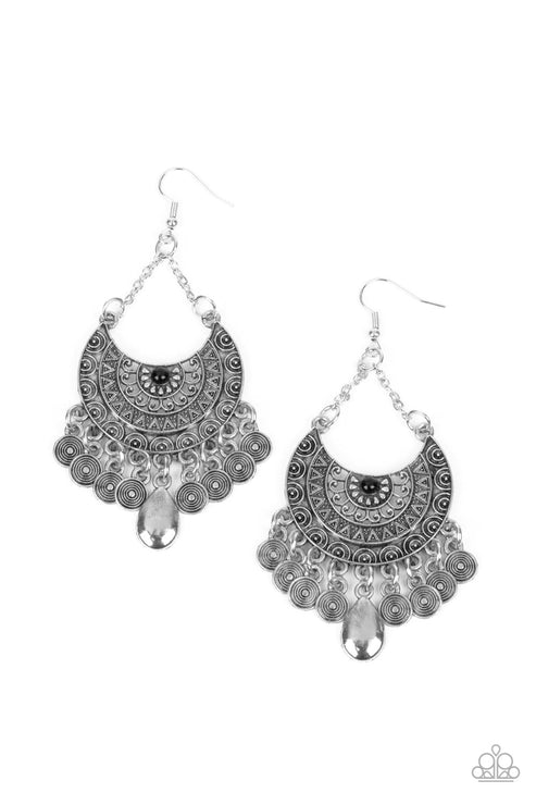 Paparazzi  Lunar Allure - Black  Earrings