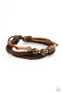 Paparazzi  Tundra Tracker - Orange  Bracelet