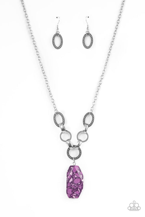 Paparazzi  Mystical Mineral - Purple  Necklace