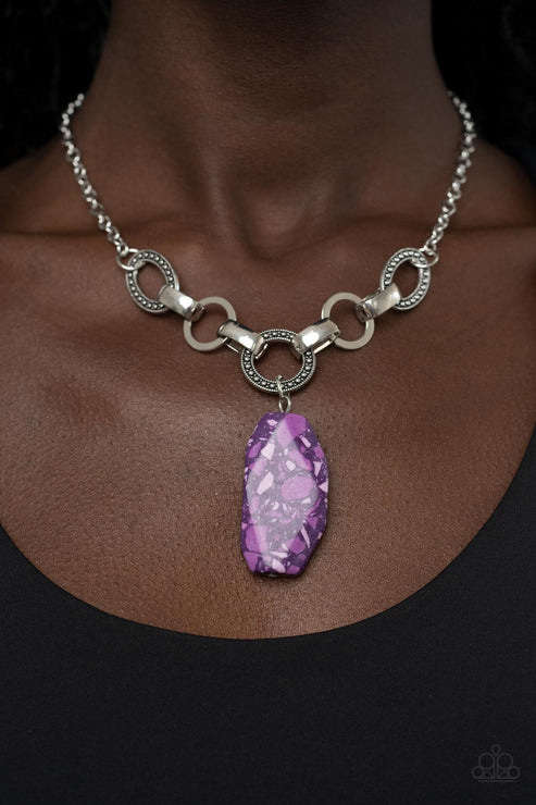 Paparazzi  Mystical Mineral - Purple  Necklace