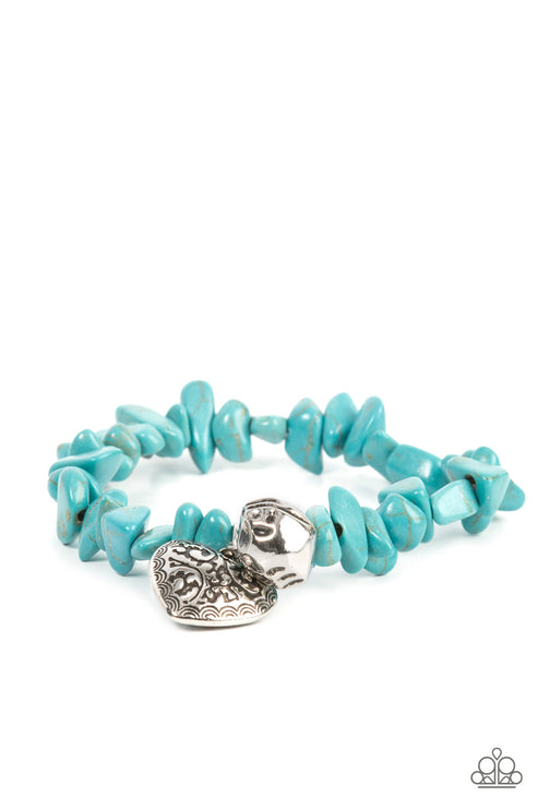 Paparazzi  Love You to Pieces - Blue  Bracelet