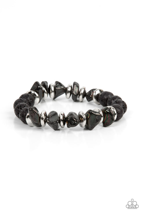 Paparazzi  Volcanic Vacay - Silver  Bracelet