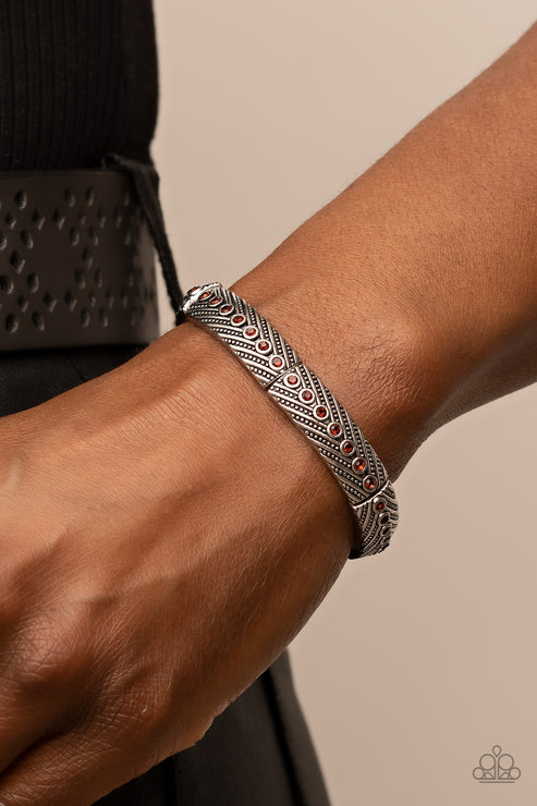 Paparazzi  Risk-Taking Twinkle - Brown  Bracelet