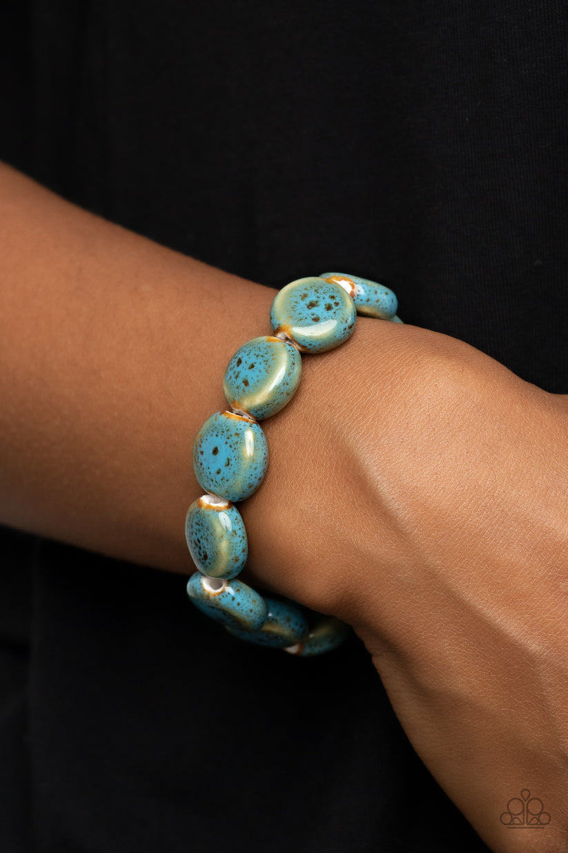 Paparazzi  Earthy Entrada - Blue  Bracelet