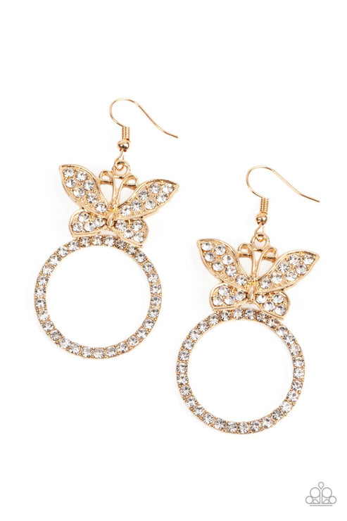 Paparazzi  Paradise Found - Gold  Earrings