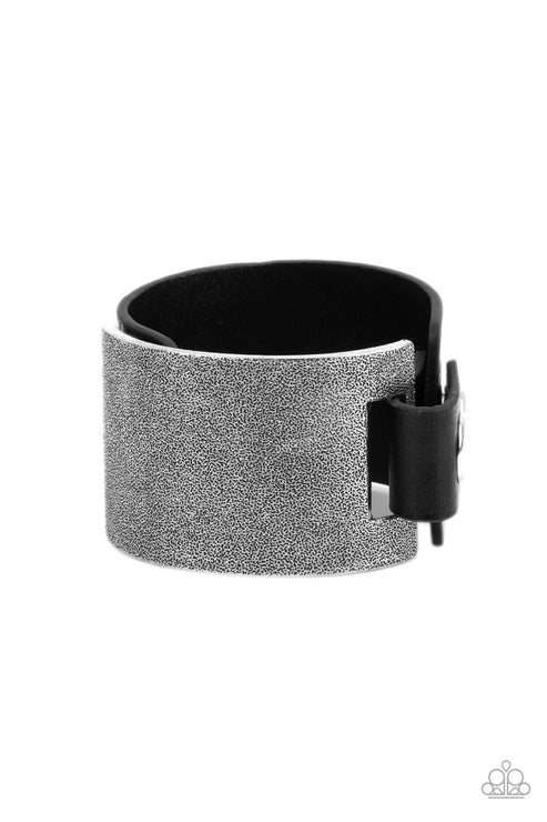 Paparazzi  Studded Synchronism - Black  Bracelet