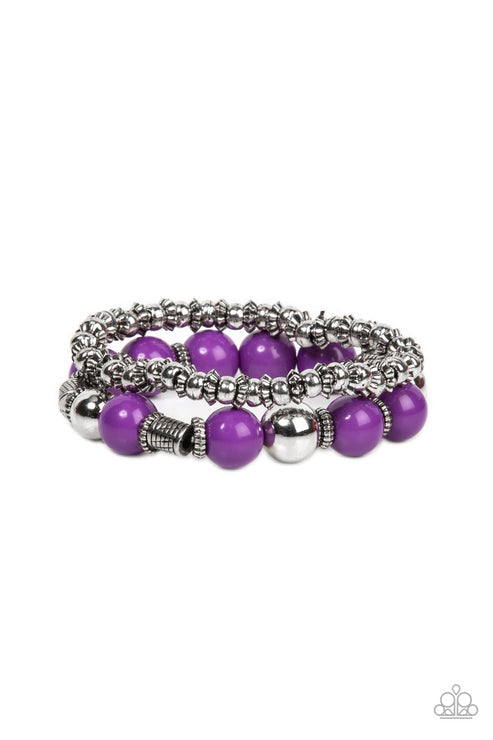 Paparazzi  Walk This SWAY - Purple  Bracelet