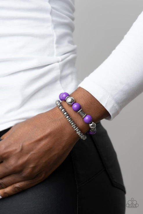 Paparazzi  Walk This SWAY - Purple  Bracelet