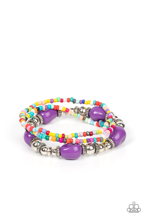 Paparazzi  Confidently Crafty - Purple  Bracelet