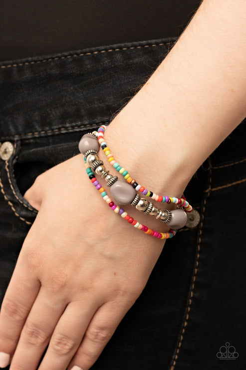 Paparazzi  Confidently Crafty - Silver  Bracelet