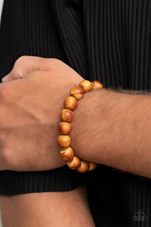 Paparazzi  Totally Timber Mill - Brown  Bracelet