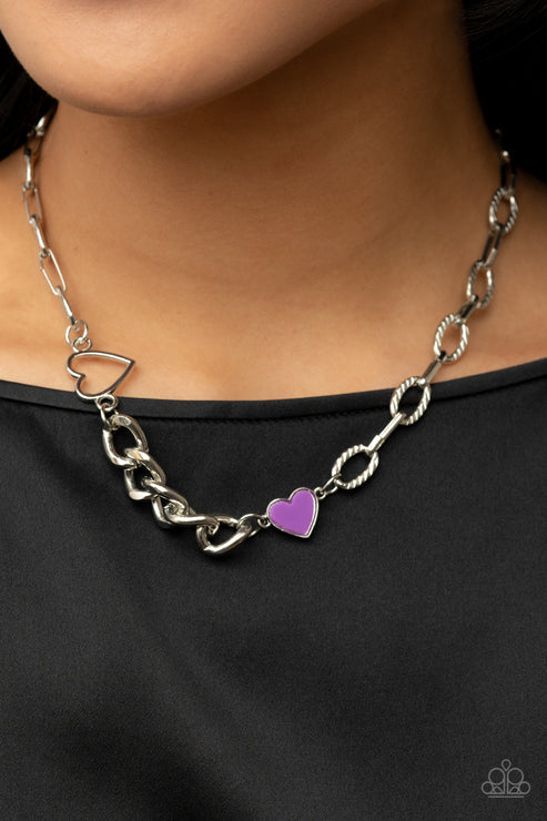 Paparazzi  Little Charmer - Purple  Necklace