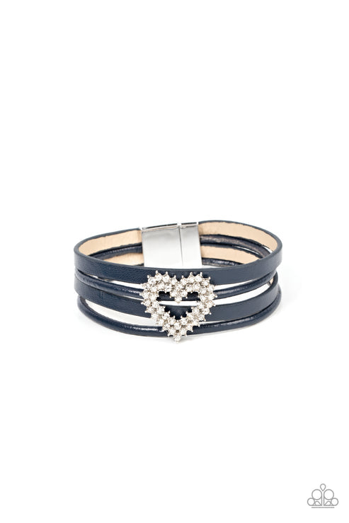 Paparazzi  Wildly in Love - Blue  Bracelet