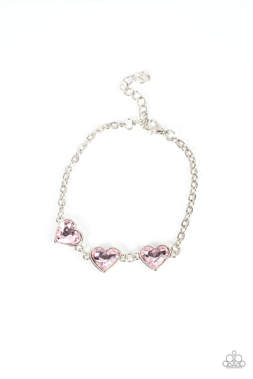 Paparazzi  Little Heartbreaker - Pink  Bracelet