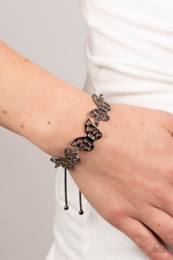 Paparazzi  Put a WING on It - Black  Bracelet