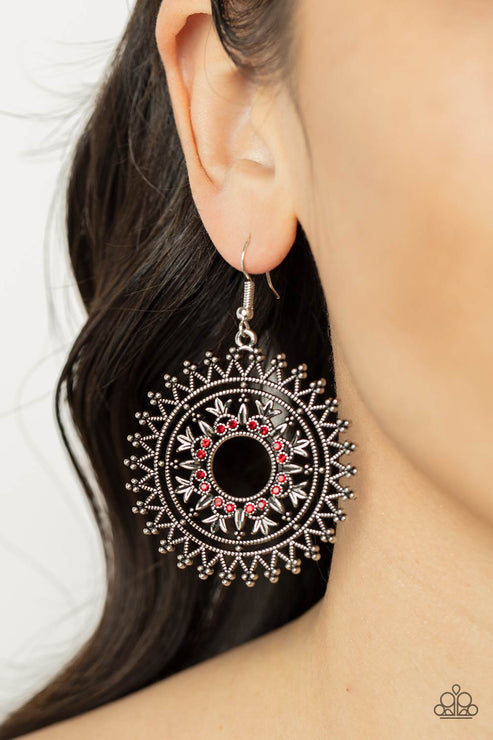 Paparazzi  Revel in Radiance - Red  Earrings