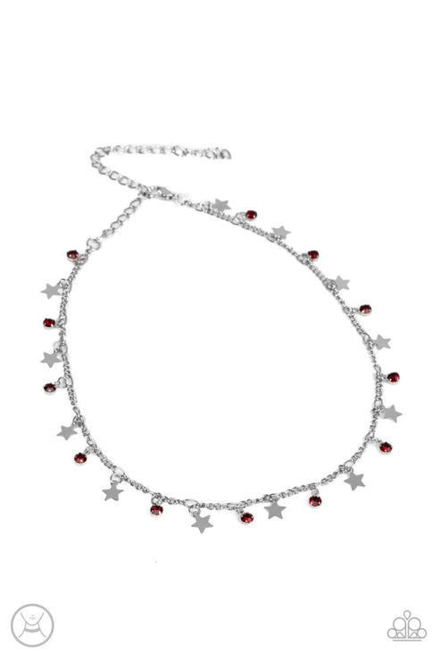 Paparazzi  Little Lady Liberty - Red  Necklace