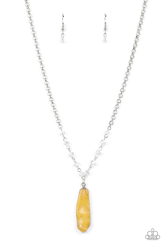 Magical Remedy - Yellow Necklace - Paparazzi Accessories