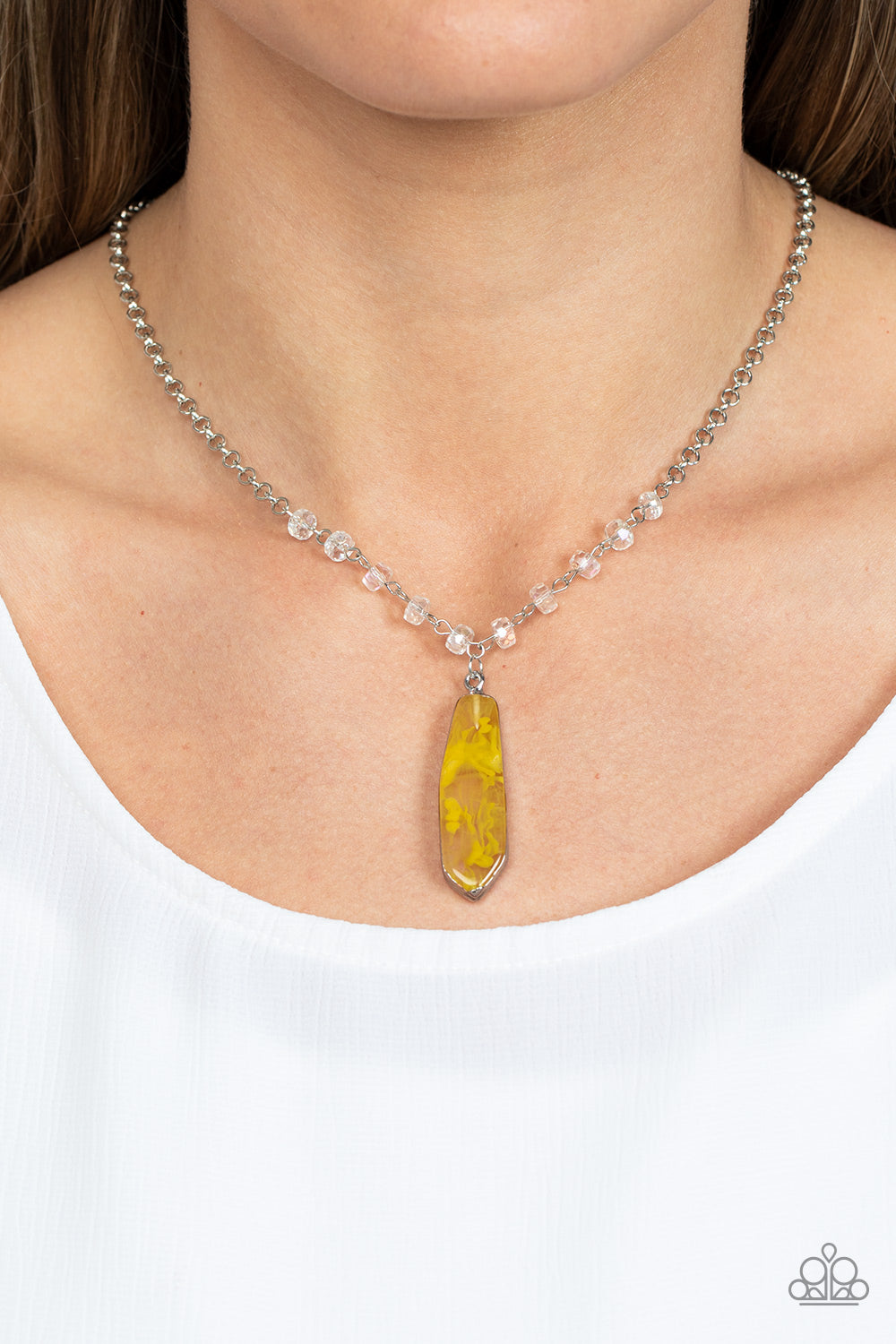 Magical Remedy - Yellow Necklace - Paparazzi Accessories